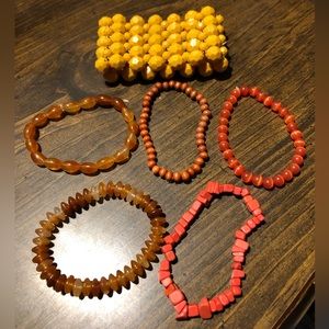 Set of 6 Stretch Bracelets